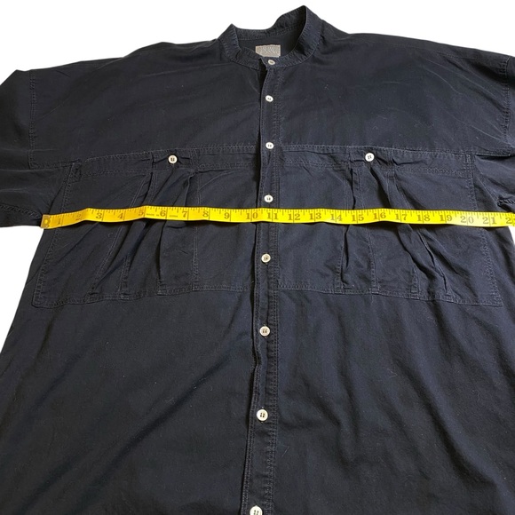 Marithe Francois Girbaud Vintage Black Button Down, S - Picture 5 of 7